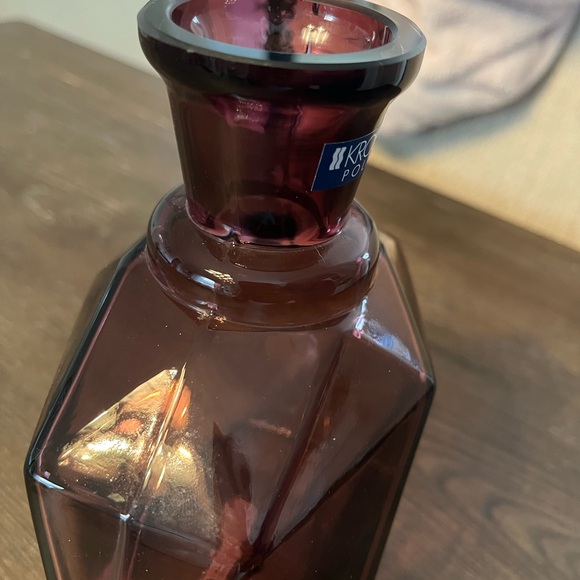KROSNO POLAND UNIQUE DESIGN ART GLASS VASE PURPLE - Picture 7 of 7